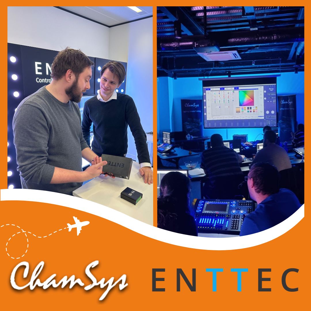 Vårt senaste besök hos ENTTEC och Chamsys